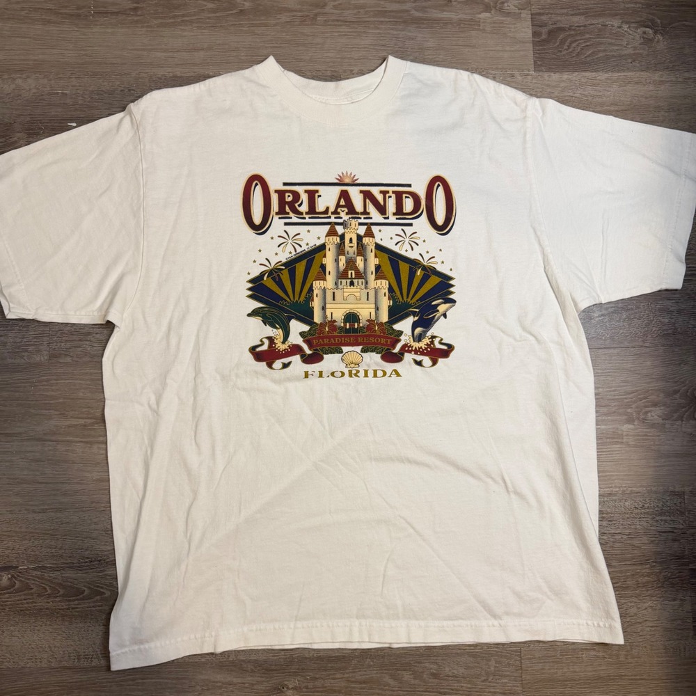 Vintage Murina Orlando Florida Paradise Resort Graphic T-Shirt XXL White USA